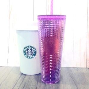 Starbucks Summer 2021 Pink/Purple  Grid Cup BNWT